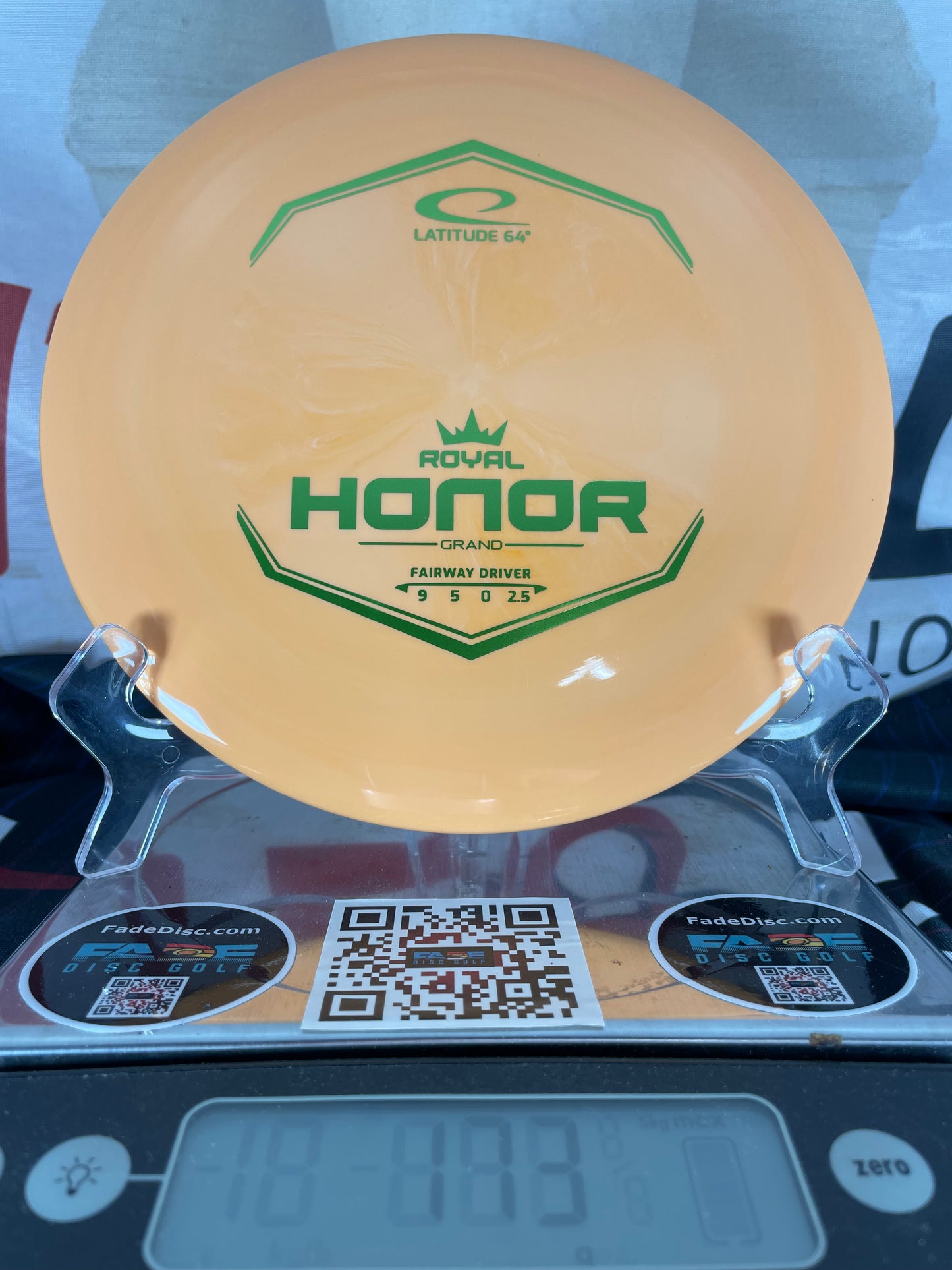 Latitude 64 Honor Royal Grand 173g Orange w/ Green Foil Fairway Driver
