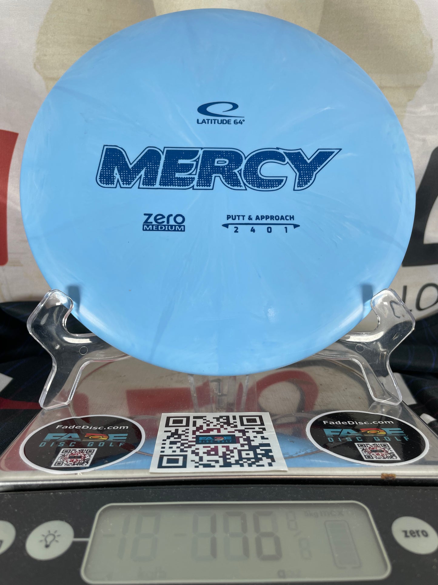 Latitude 64 Mercy Zero Medium 176g Blue w/ Blue Foil Putter