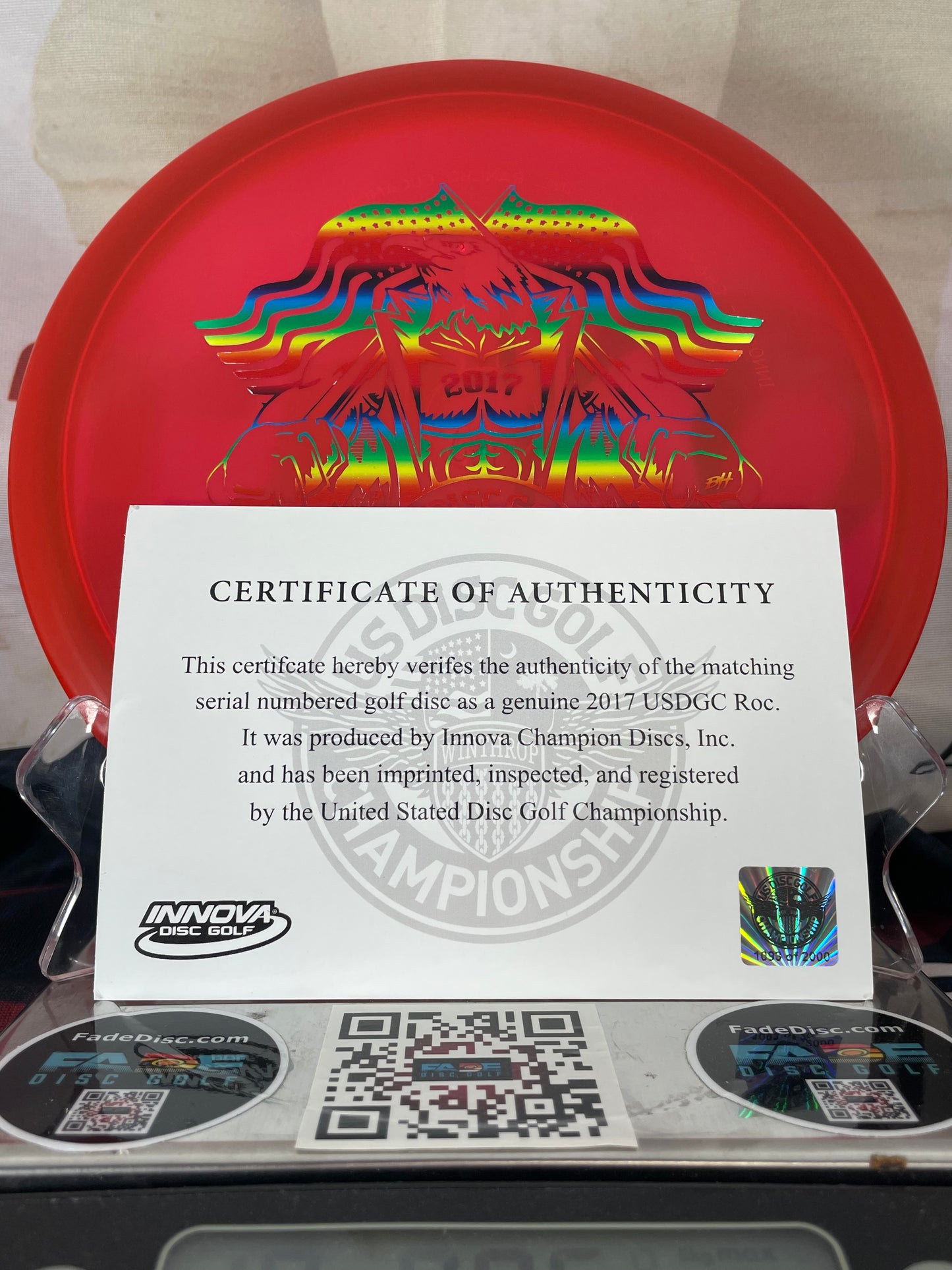 Innova Roc Champion Red 180g 2017 USDGC Midrange