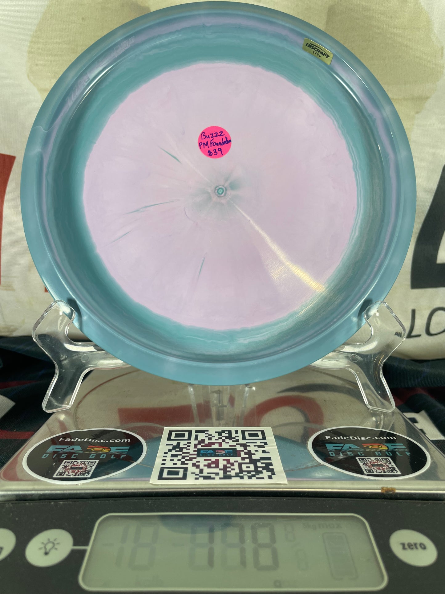 Discraft Buzzz ESP Swirl 178g Purple and Blue Swirl w/ Money Foil McBeth Foundation Midrange
