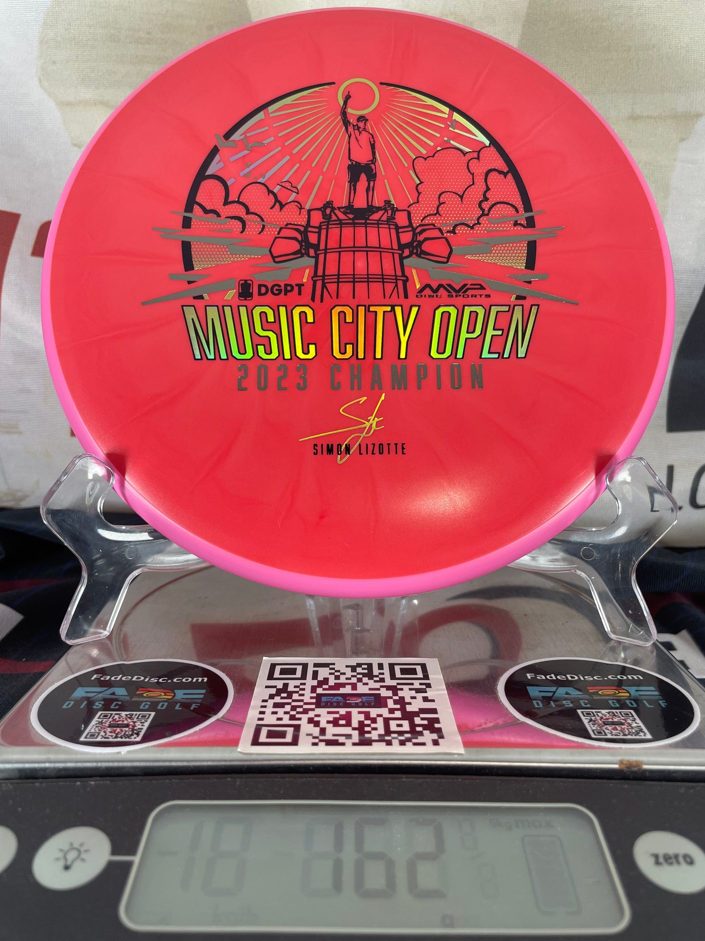Axiom Proxy Fission 162g Red w/ Pink Rim Lizotte Music City Open Champion Putter