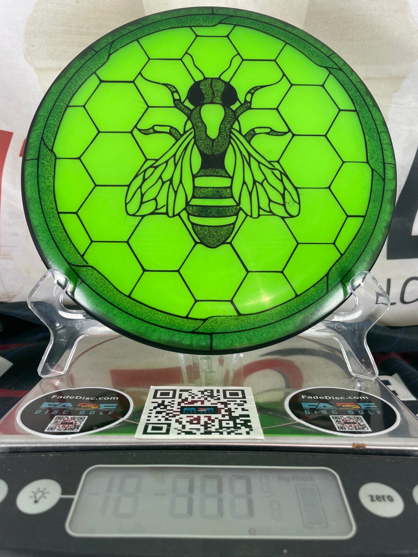Discraft Buzzz 177g Green and Black Custom Wasp Dye Midrange