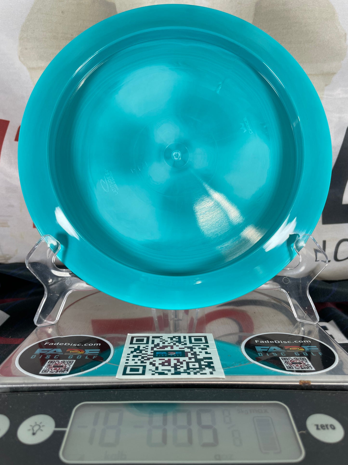 Latitude 64 Grace Grand Burst 175g Teal w/ Silver Foil Tattar 1000 Rated Distance Driver