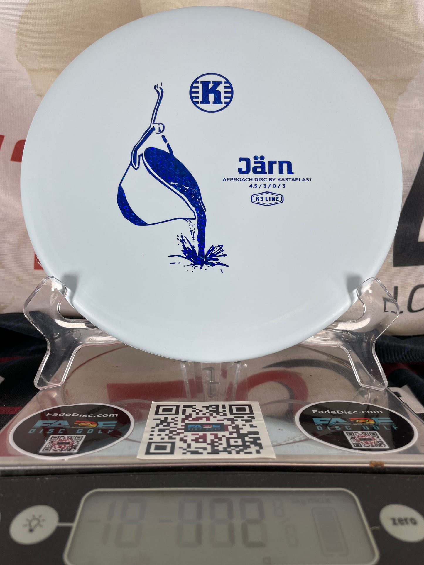 Kastaplast Jarn K3 172g Light Blue w/ Blue Shatter Foil Midrange