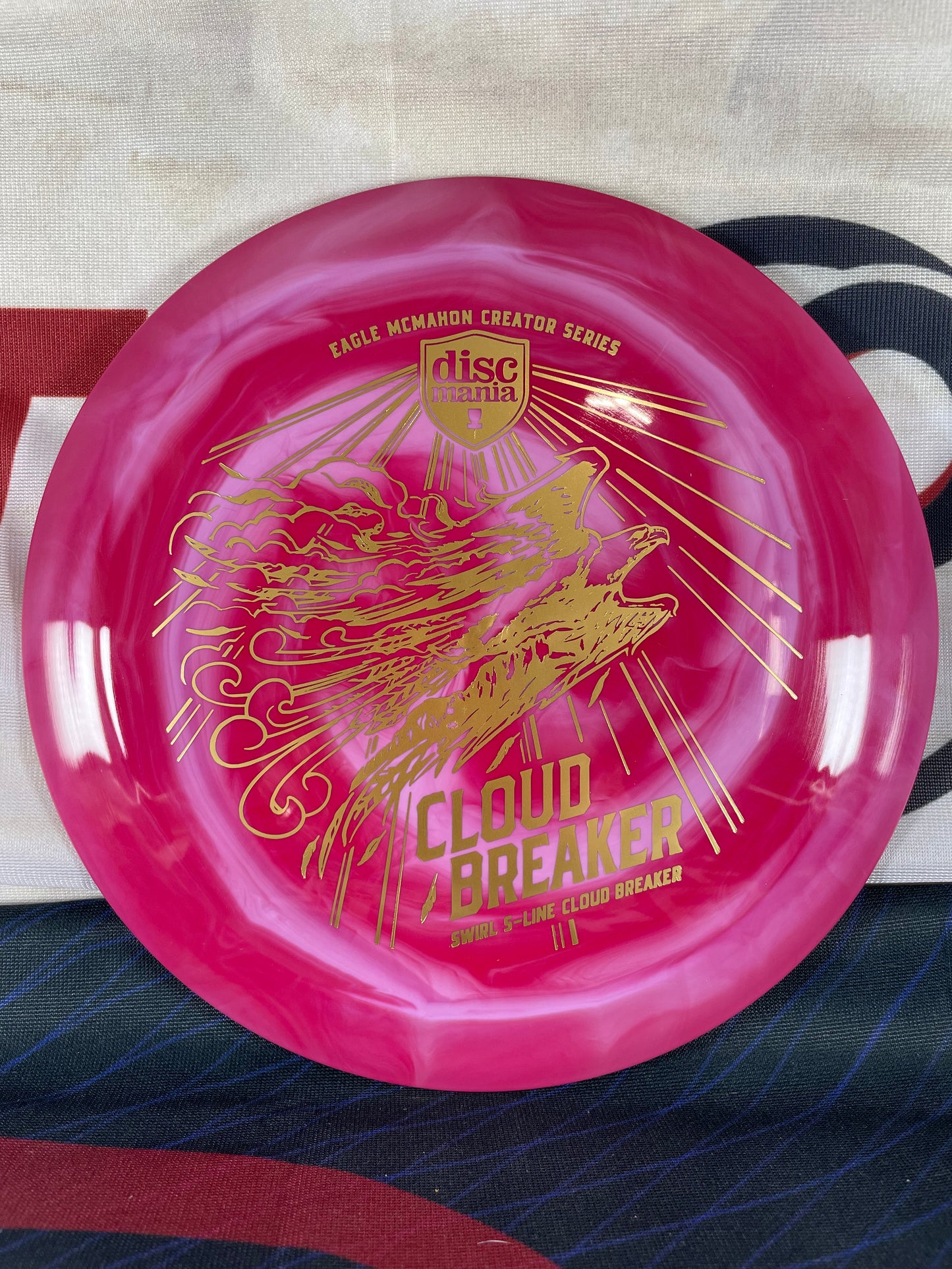 Discmania Cloud Breaker 3 S-Line Pink w/ Gold Foil 175g McMahon Creator Series Distance Driver