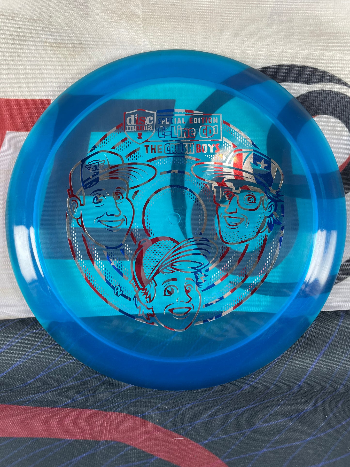 Discmania CD1 C-Line 174g Blue Crush Boys Flag Foil Distance Driver