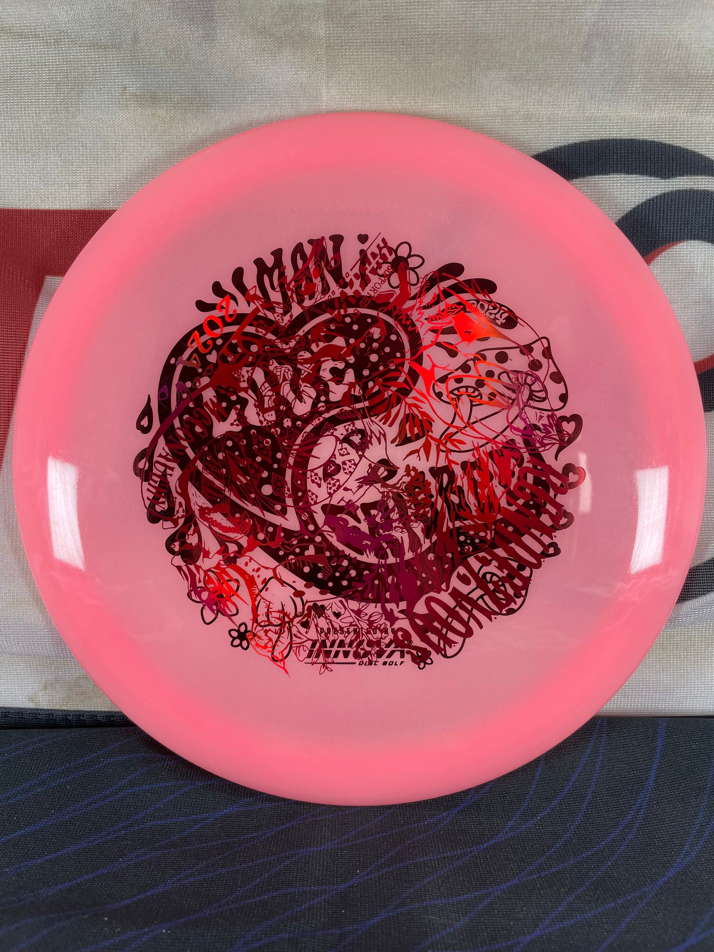 Innova Firebird Champion Glow Pink 171g Multi Stamp Distance Driver