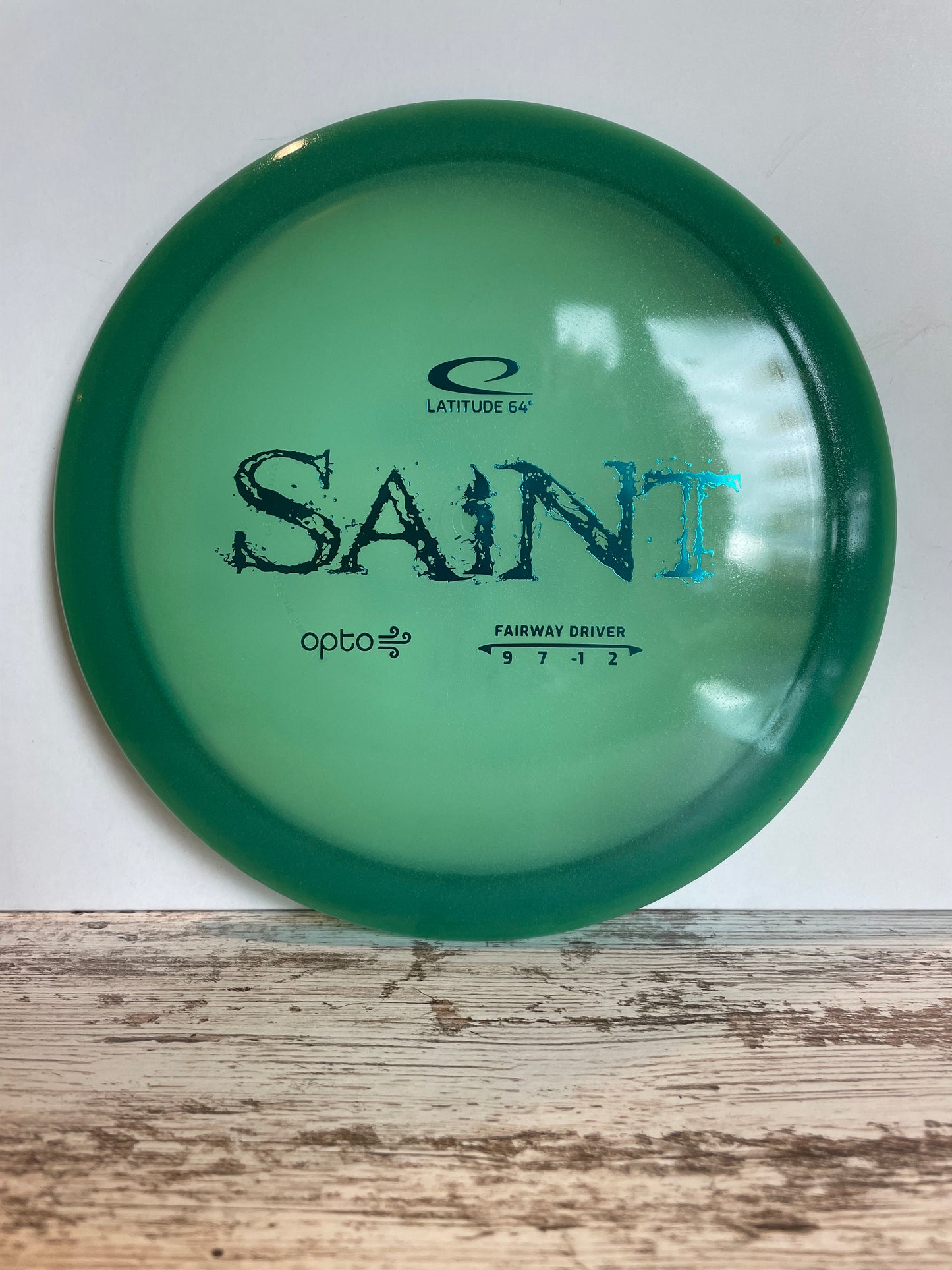 Latitude 64 Saint Opto Air 158g Teal w/ Blue Foil Fairway Driver