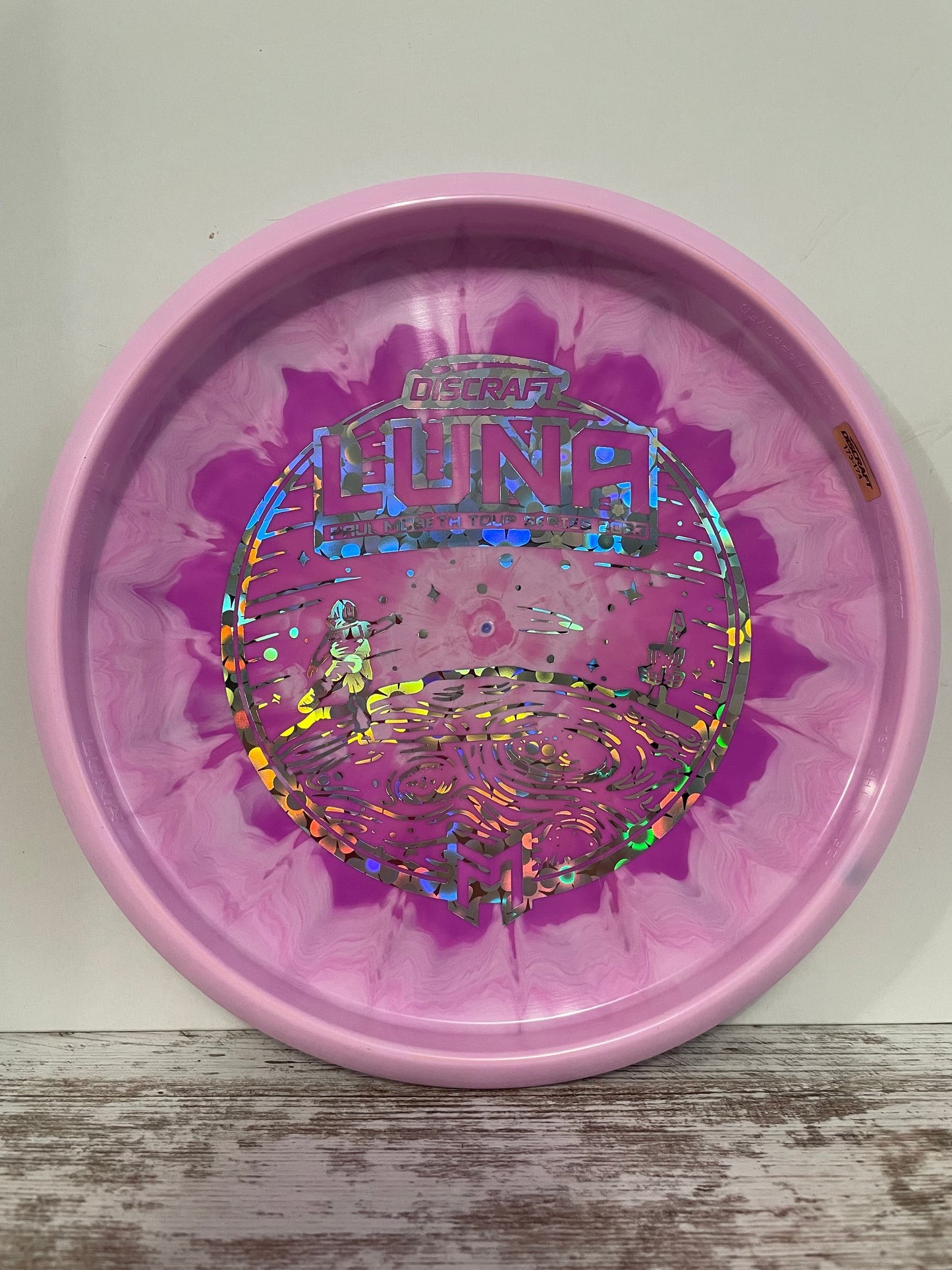 Discraft Luna McBeth ESP Swirl Pink 176g Putter