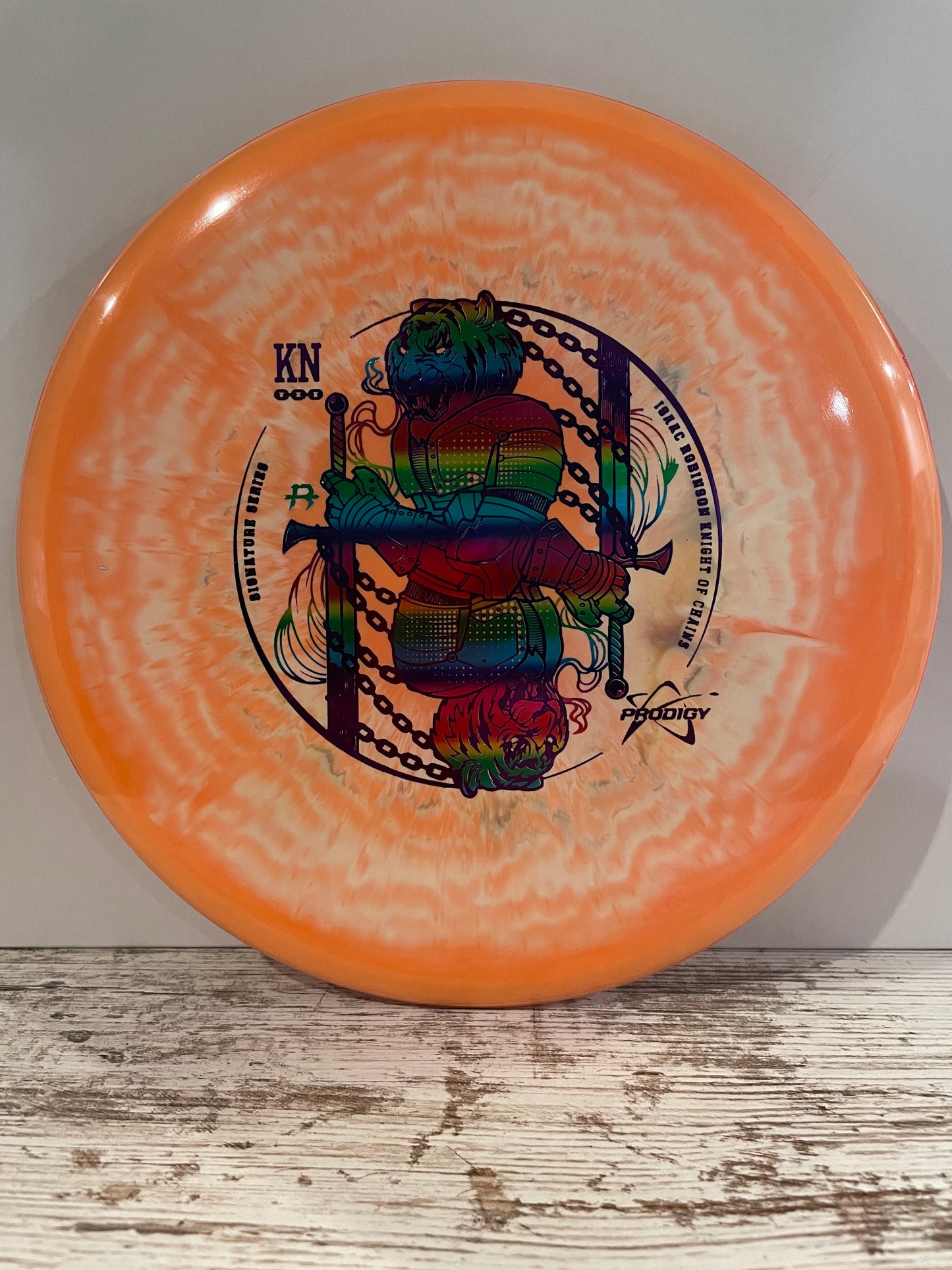 Prodigy M4 500 Spectrum Isaac Robinson Knight of Chains Signature Series Midrange Light Orange 178g