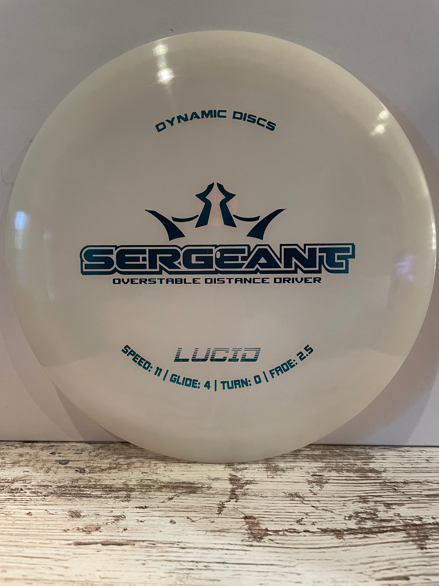 Dynamic Discs Sergeant Lucid White 171g