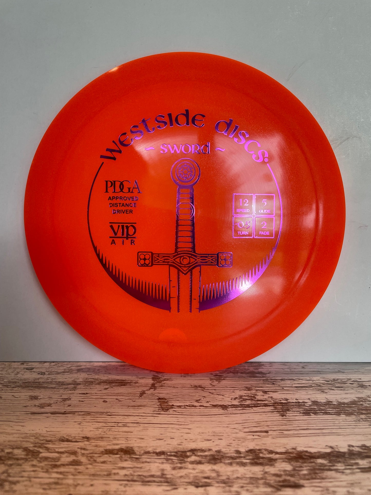 Westside Sword VIP Air 156g Orange Distance Driver