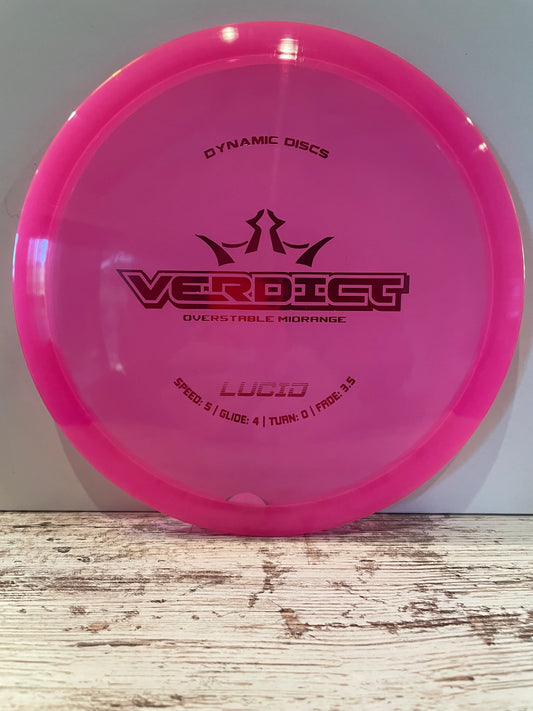 Dynamic Discs Verdict Lucid Pink 169g Midrange