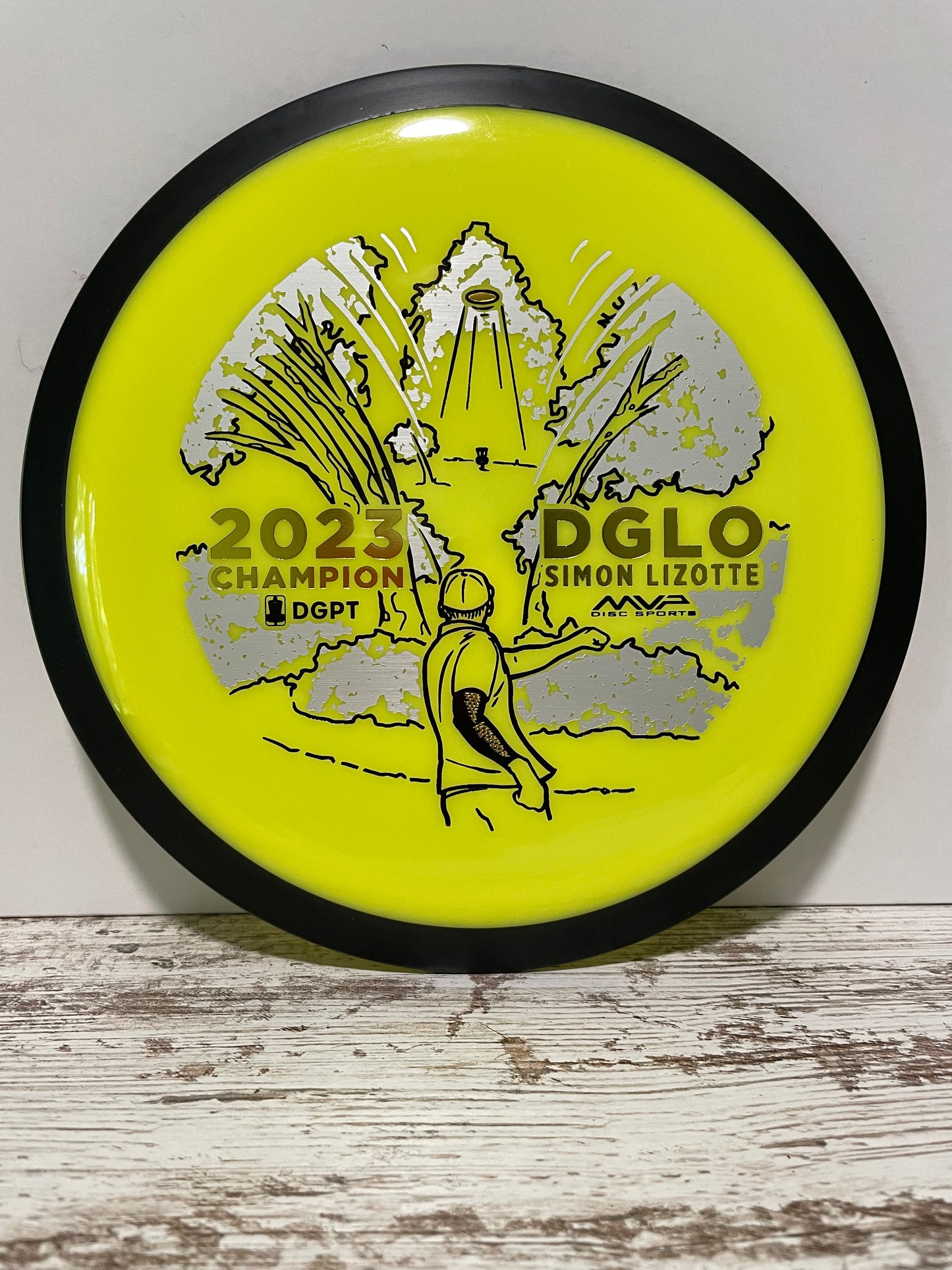 MVP Wave Neutron Simon Lizotte 2023 DGLO Champion Distance Driver Yellow 172g