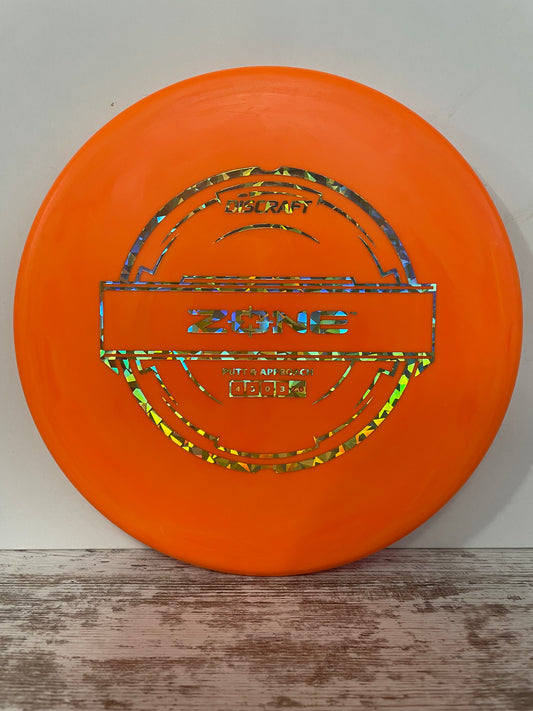 Discraft Zone Putter Line Orange w/ Gold Shatter Foil 173g Putter