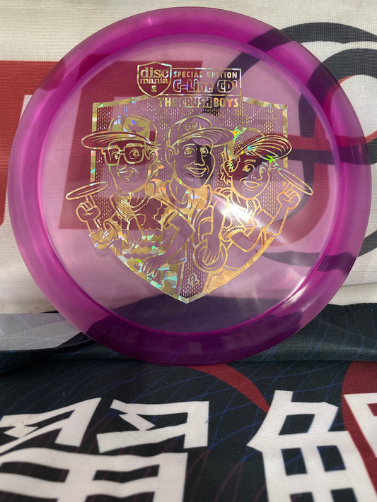 Discmania CD1 C-Line Purple w/ Gold Shatter Foil 172-4g Crush Boys Stamp Special Edition Distance Driver