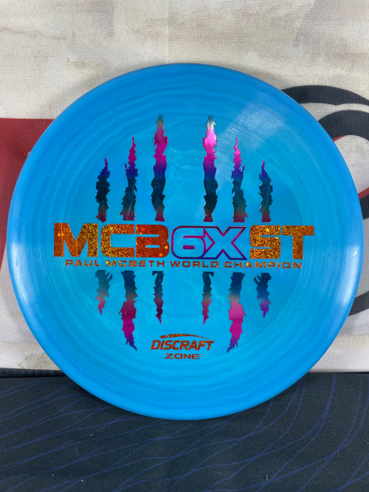 Discraft Zone ESP Swirl Blue w/ Hidden Stars Foil 174g Putter