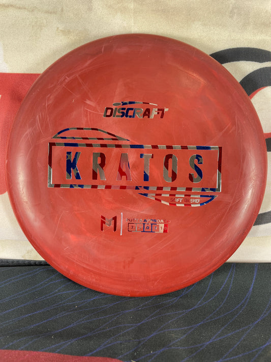 Discraft Kratos Putter Line Soft Red w/ Flag Foil 173g Putter