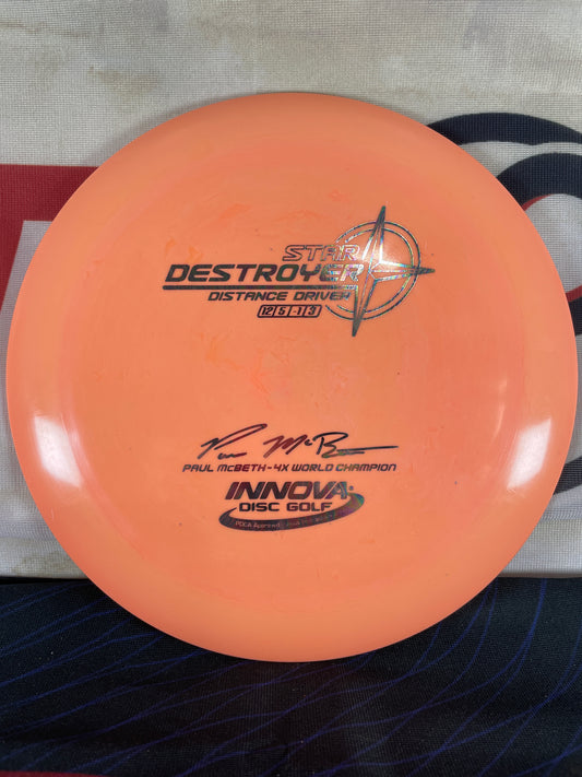 Innova Destroyer Star Orange 175g McBeth 4x Distance Driver