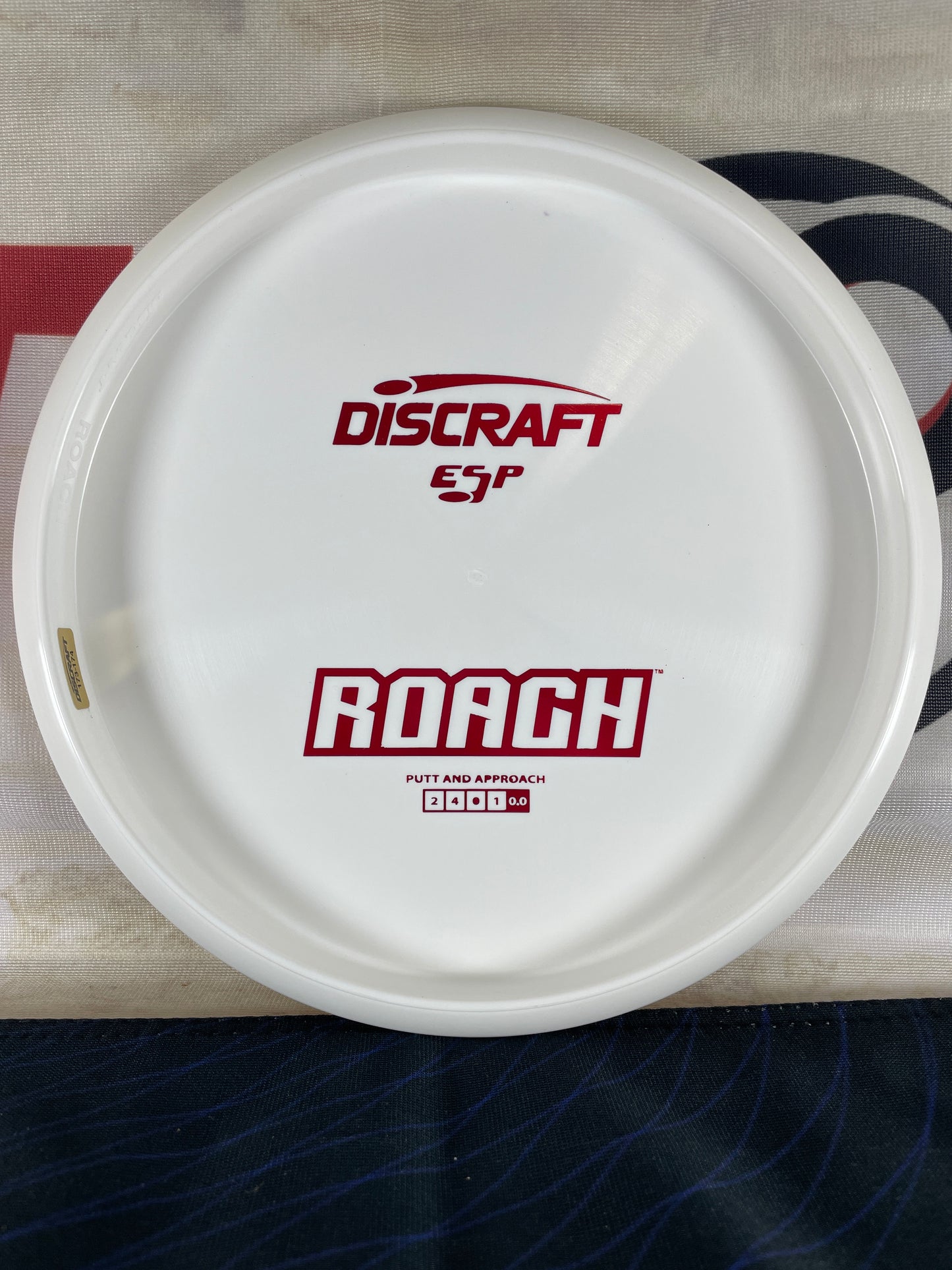 Discraft Roach ESP White 174g Bottom Stamp Putter