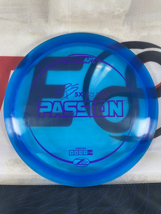 Discraft Passion Pierce Z Lite Blue 160g Fairway Driver