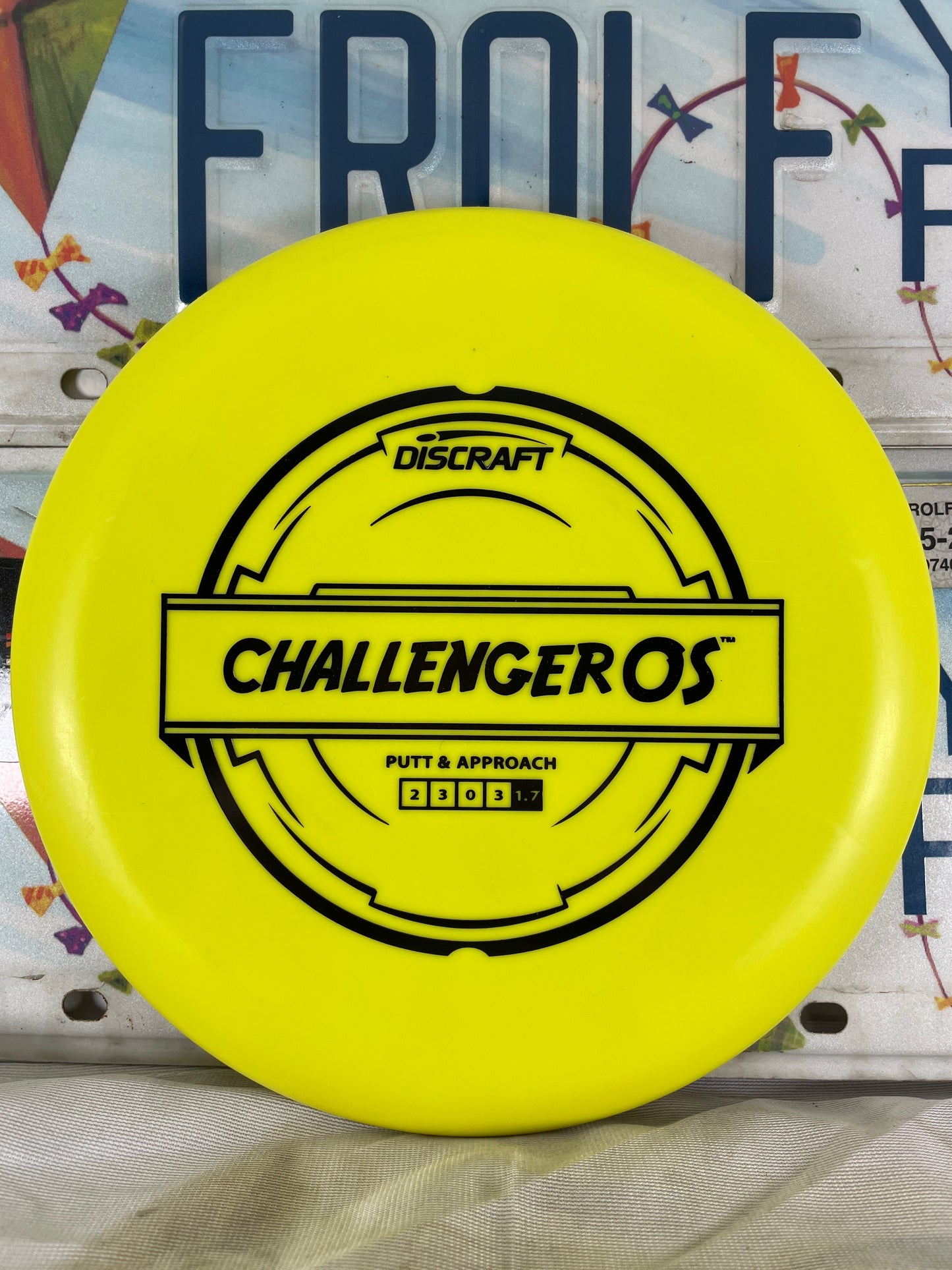 Discraft Challenger OS Putter Line Yellow 173g Putter
