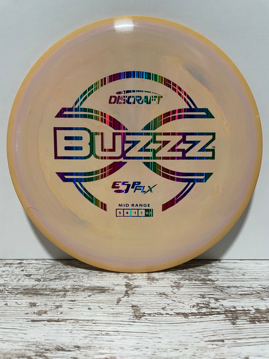 Discraft Buzzz ESP FLX 180g Orange Swirl w/Rainbow Foil Midrange