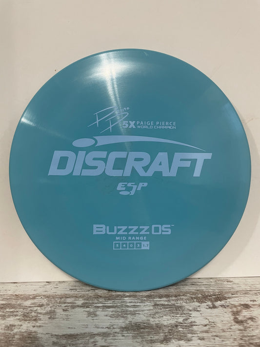 Discraft Buzzz OS ESP 171g Blue w/ Blue Foil Pierce Signature Series Midrange