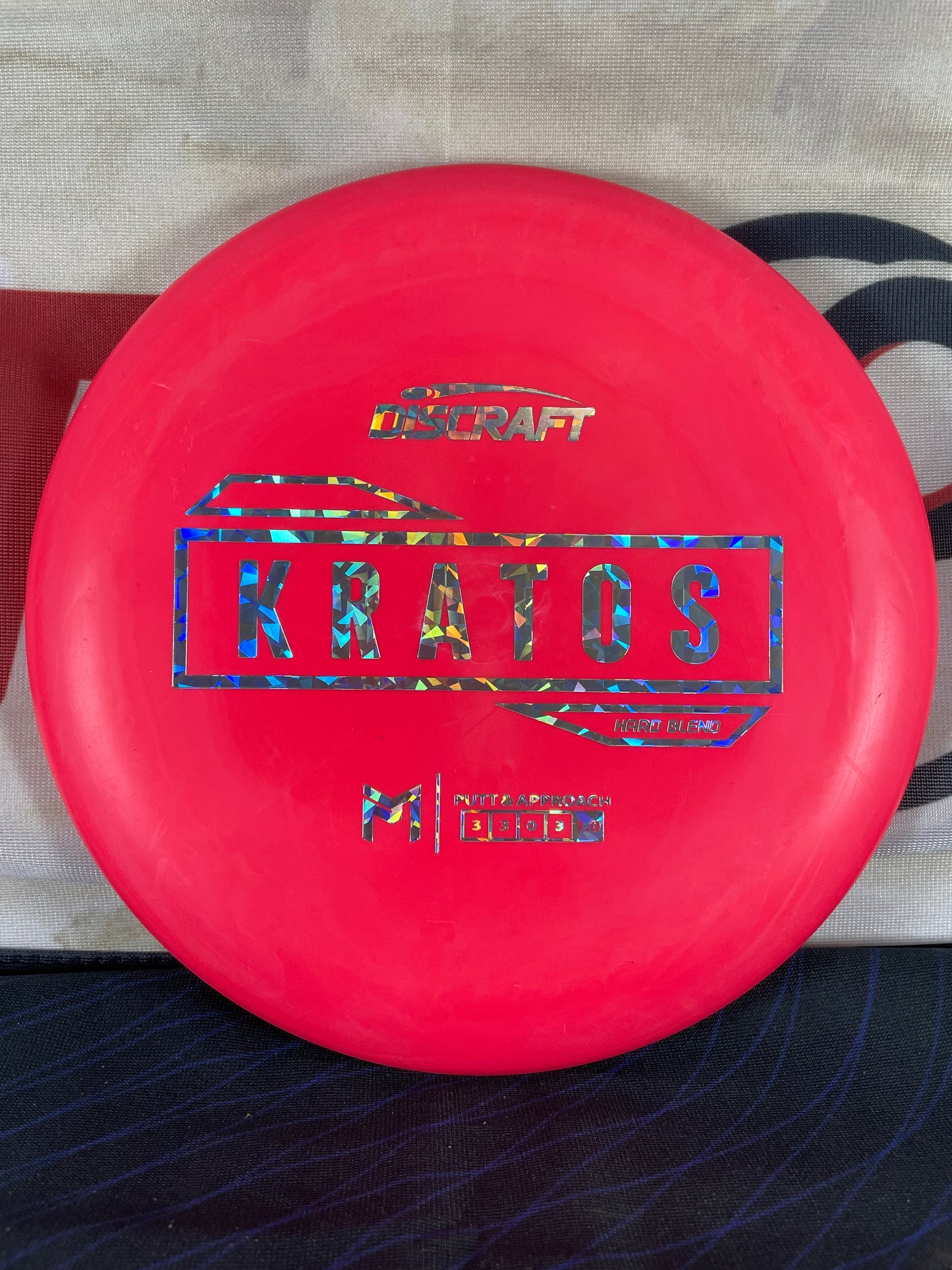 Discraft Kratos Putter Line Hard Pink w/ Silver Shatter Foil 175g Putter