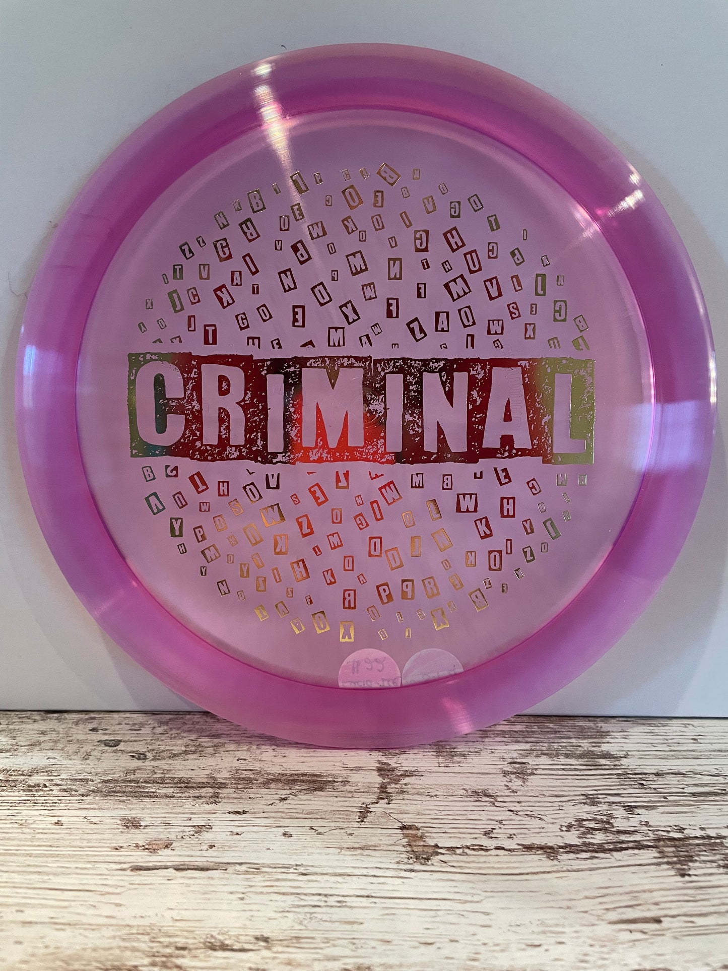 Dynamic Discs Criminal Lucid Ice Distance Driver Purple 174g