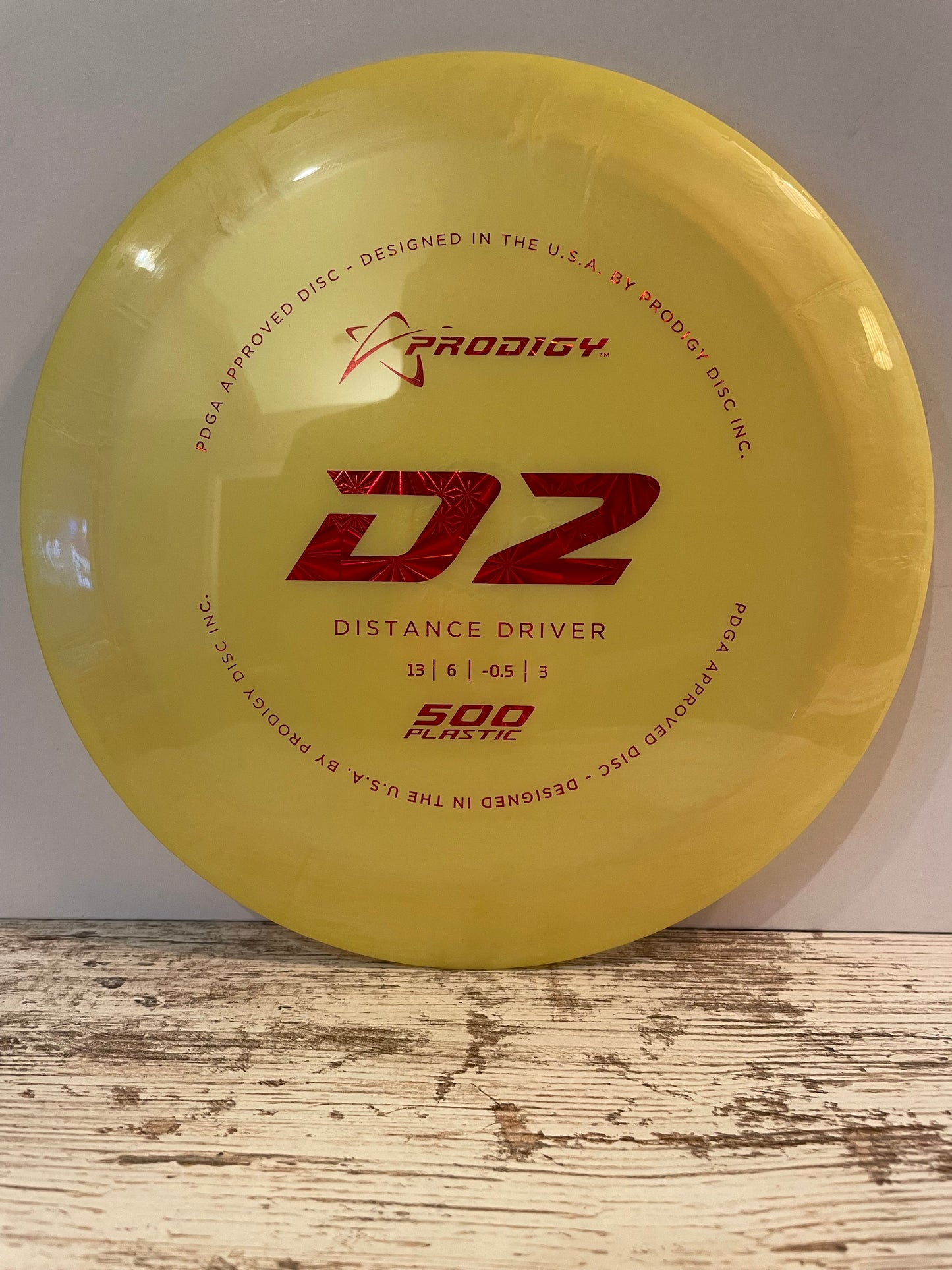 Prodigy D2 500 Distance Driver Yellow 173g