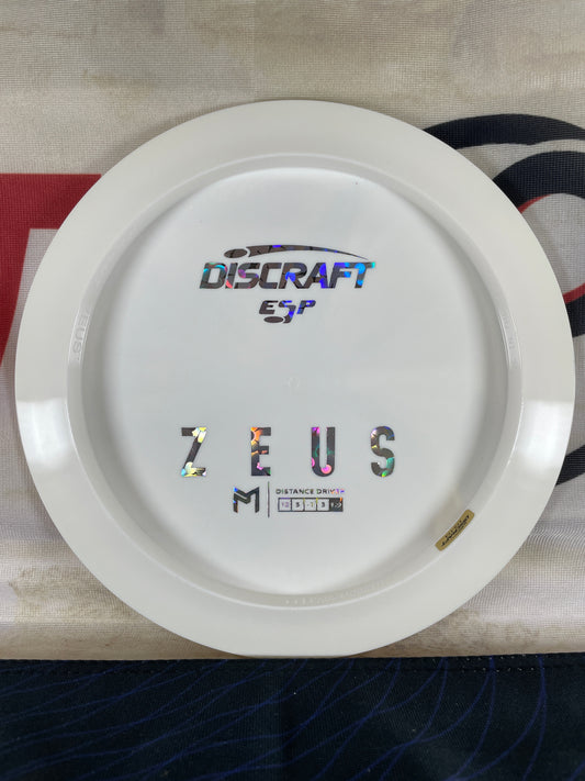Discraft Zeus McBeth ESP White 174g Bottom Stamp Distance Driver