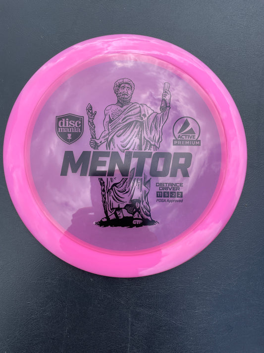 Discmania Mentor Active Premium Pink 173g Vinyl Distance Driver