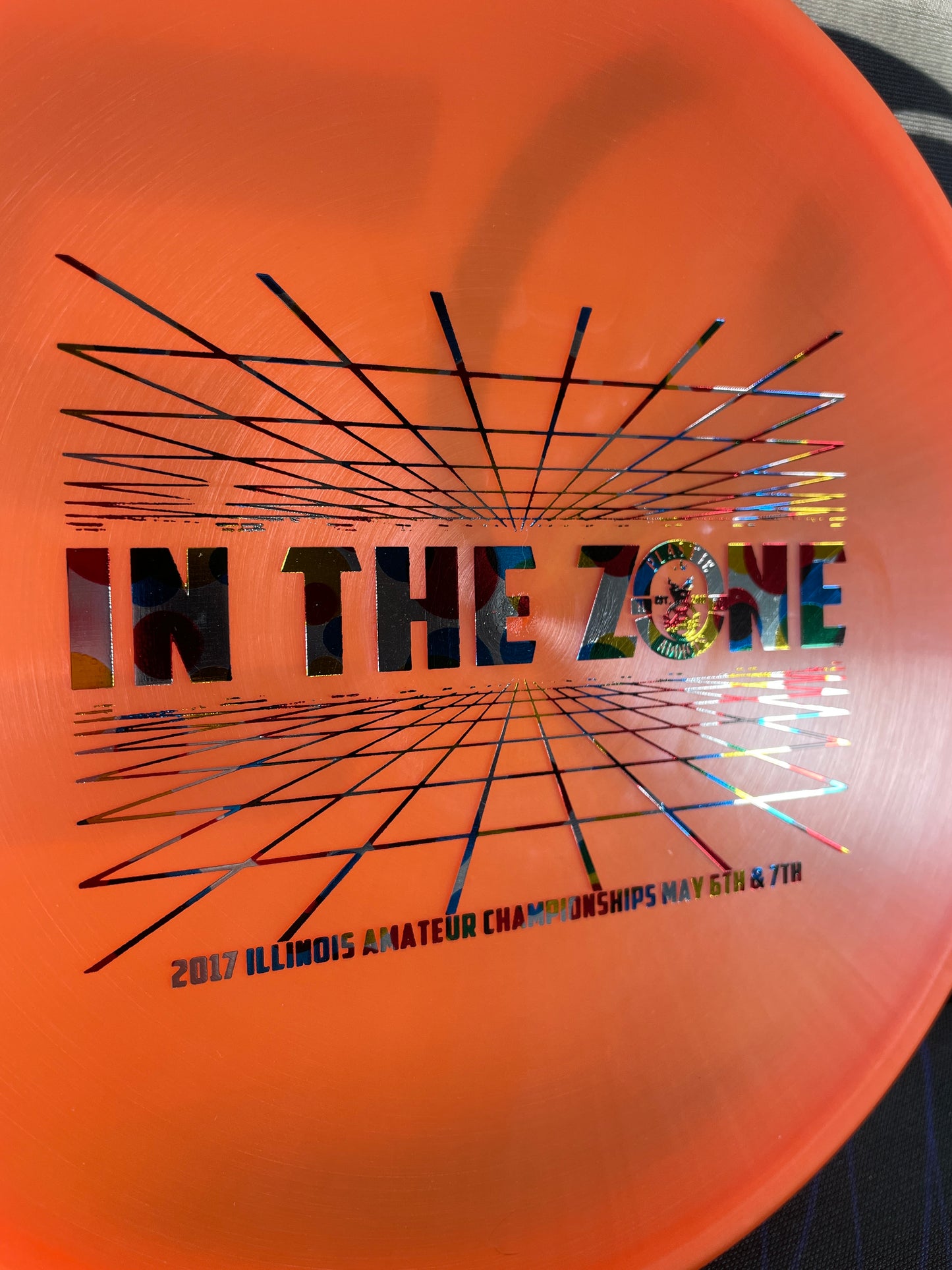 Discraft Zone Z Line Orange 174g 2017 Illinois AM Championships Putter