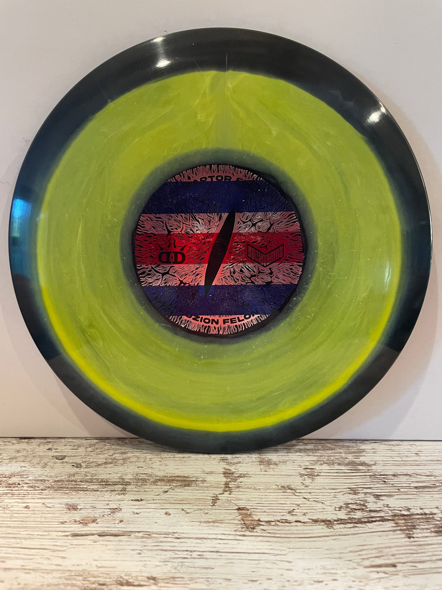 Dynamic Discs Felon Fuzion Green Swirl 176g Raptor Eye Sockibomb Distance Driver