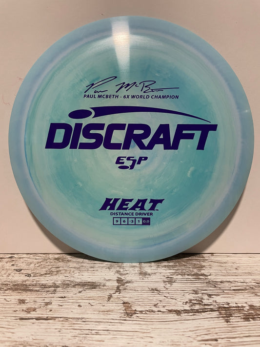 Discraft Heat McBeth ESP Distance Driver Blue Swirl 174g