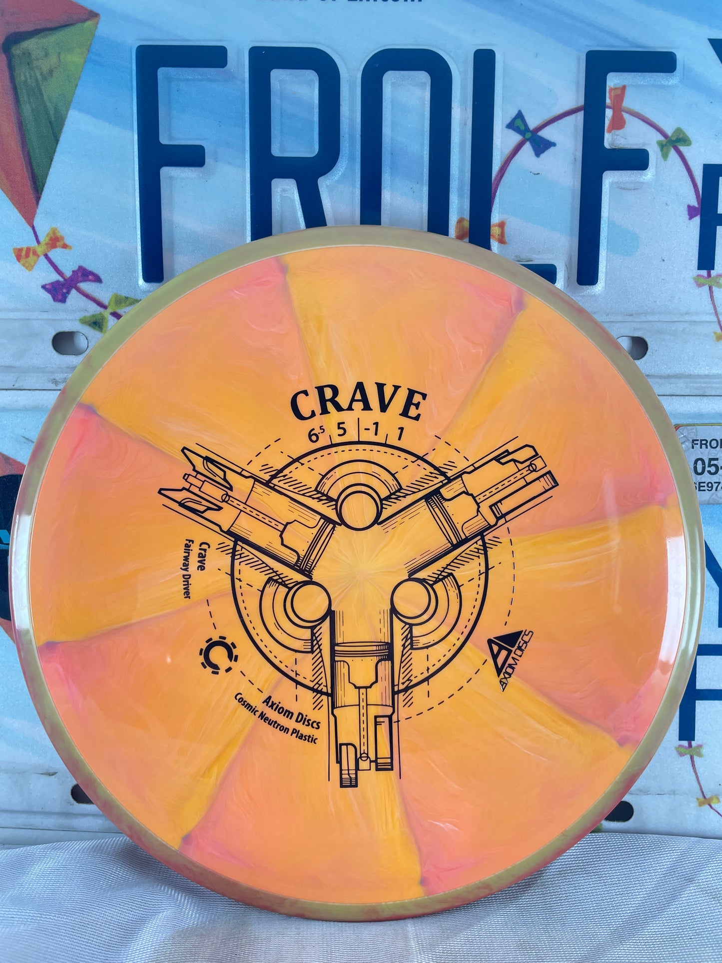 Axiom Crave Cosmic Neutron Orange 175g Fairway Driver