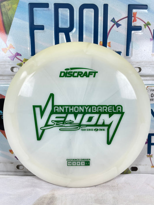 Discraft Venom Z Swirl White 174g Tour Series Distance Driver