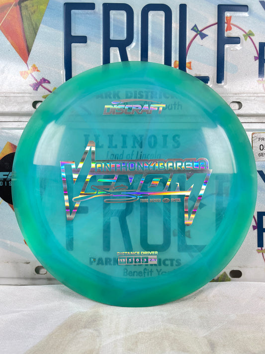 Discraft Venom Z Swirl Teal 172g Tour Series Distance Driver