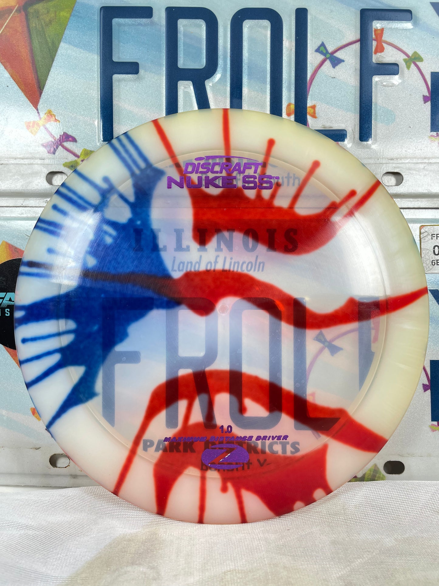 Discraft Nuke SS Z Fly Dye Clear 172g Distance Driver