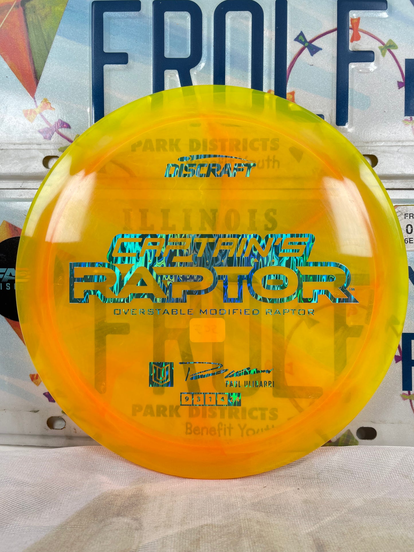 Discraft Captain's Raptor Special Z Blend Orange 173g Distance Driver