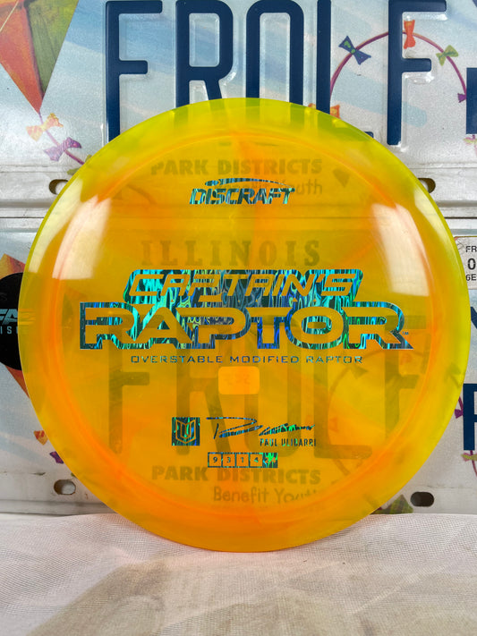 Discraft Captain's Raptor Special Z Blend Orange 173g Distance Driver