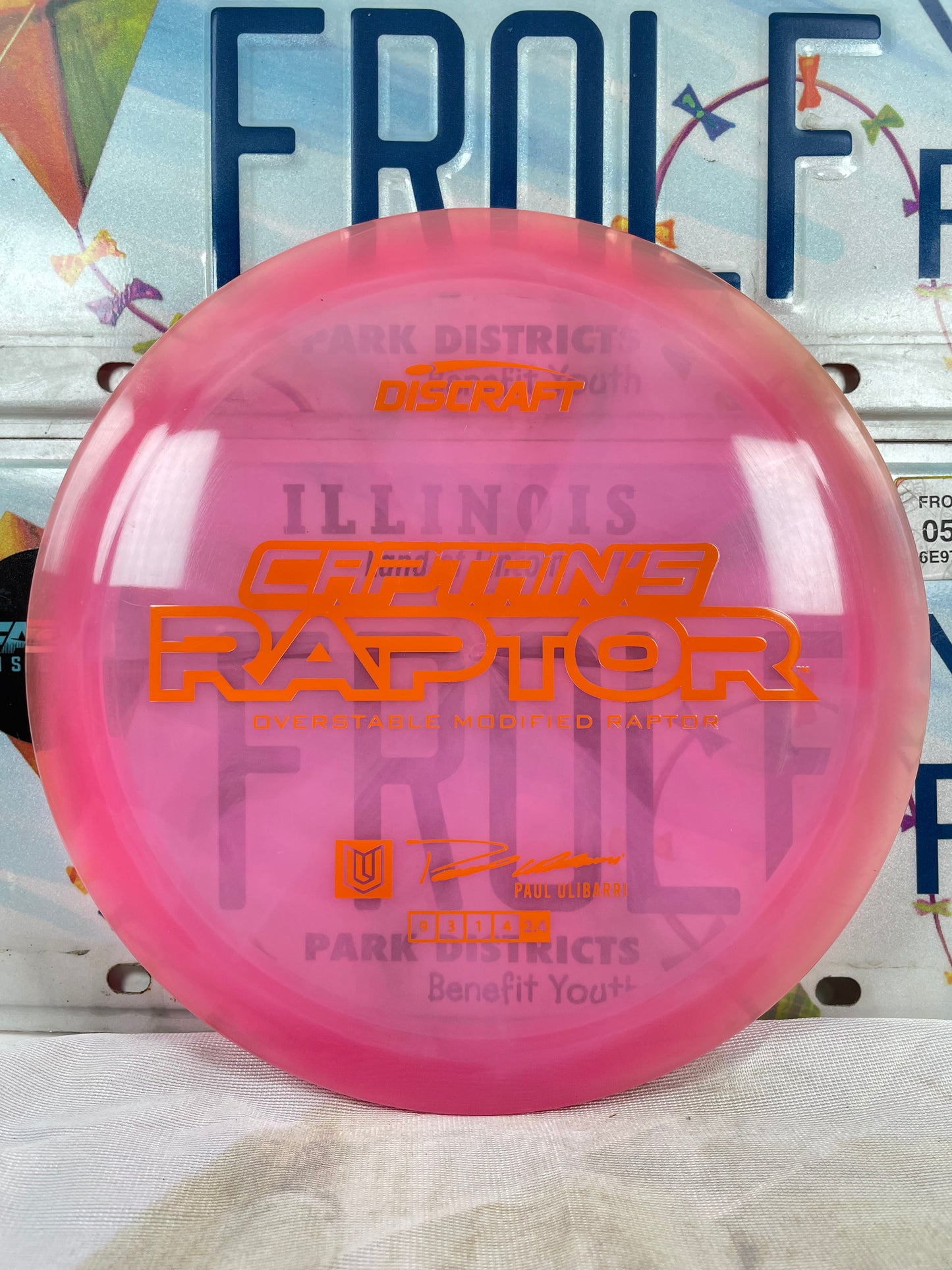 Discraft Captain's Raptor Special Z Blend Pink 175g Distance Driver