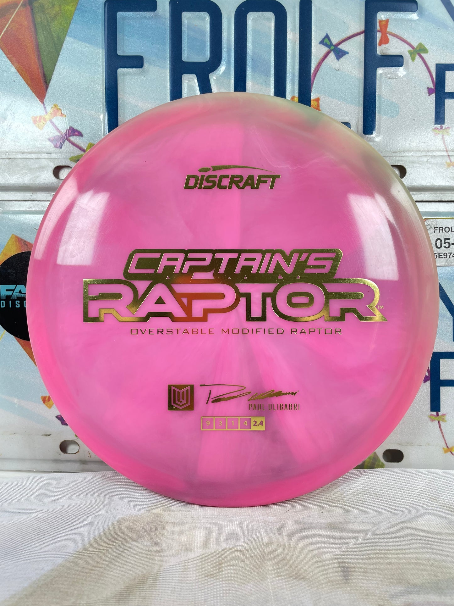 Discraft Captain's Raptor Special Z Blend Pink 176g #2 Distance Driver