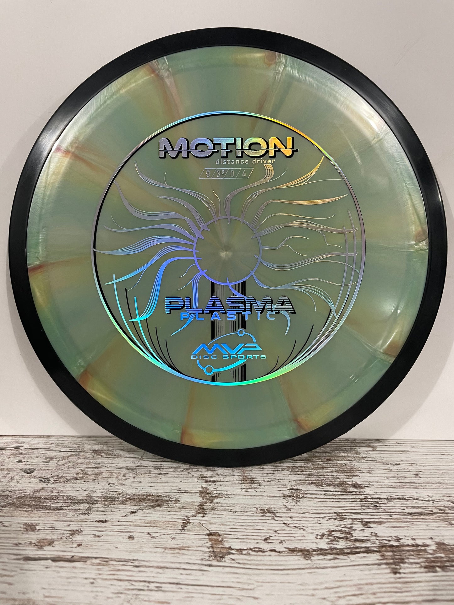 MVP Motion Plasma Distance Driver Green Swirl 172g