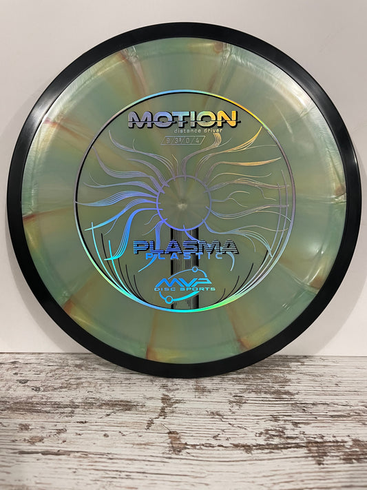 MVP Motion Plasma Distance Driver Green Swirl 172g