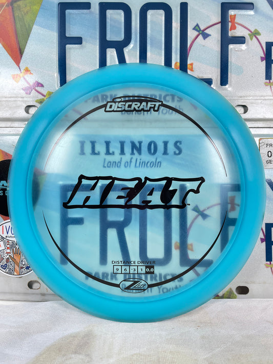 Discraft Heat Big Z Lite Blue 160g Distance Driver