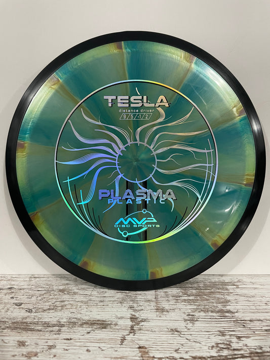 MVP Tesla Plasma 166g Teal Swirl Distance Driver