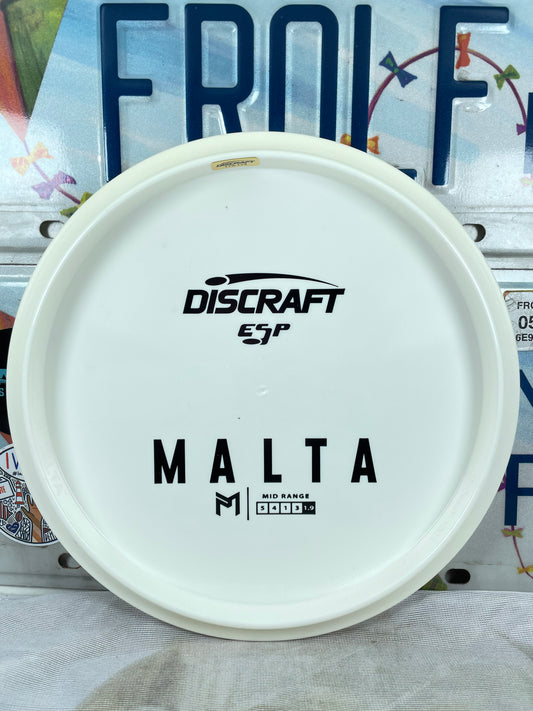 Discraft Malta McBeth ESP White 175g Bottom Stamp Midrange