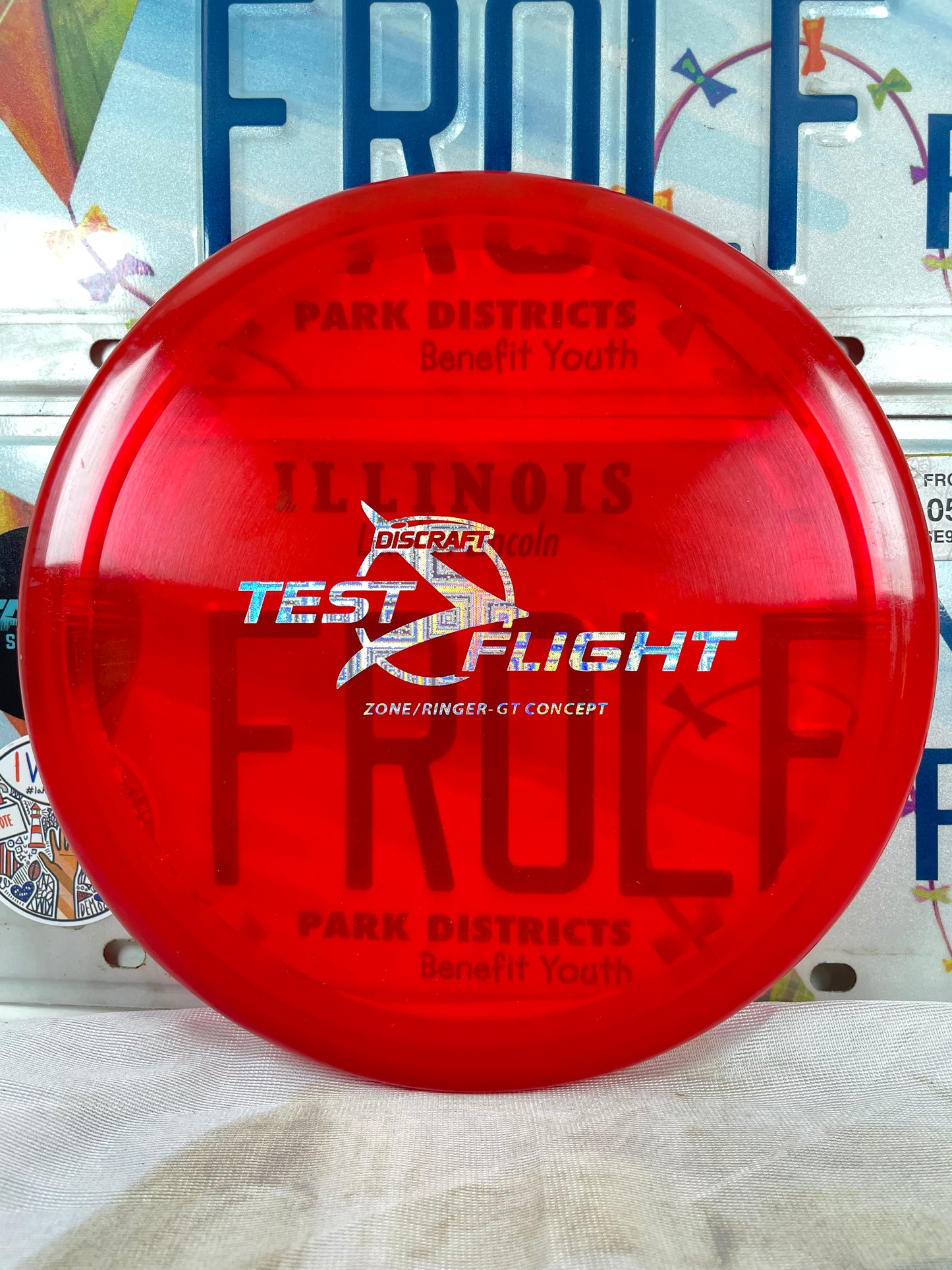 Discraft Zone GT Z Line Red 174g #3 Ringer Top Test Flight Putter